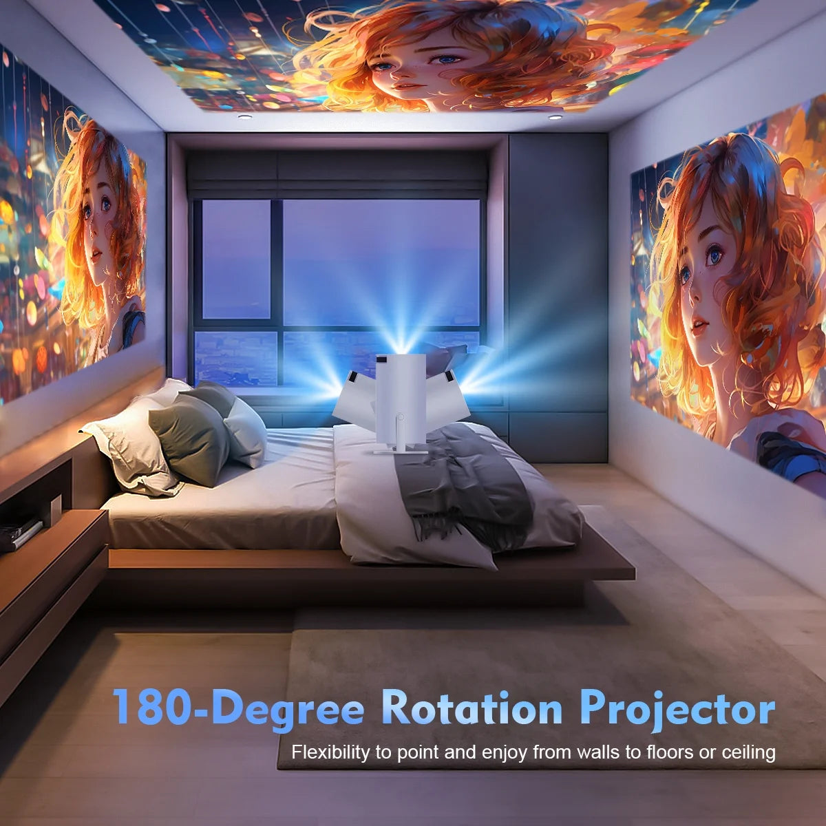 Smart Mini Projector HD – Transform Any Wall Into a Cinema